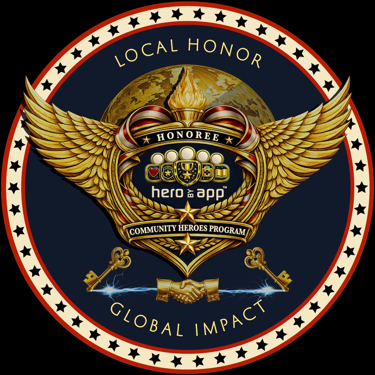 HeroByApp medallion