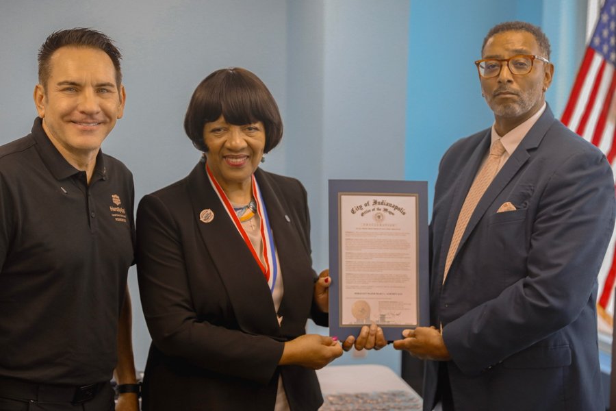 City of Indianapolis mayoral proclamation presented to Mary L. Aurtrey